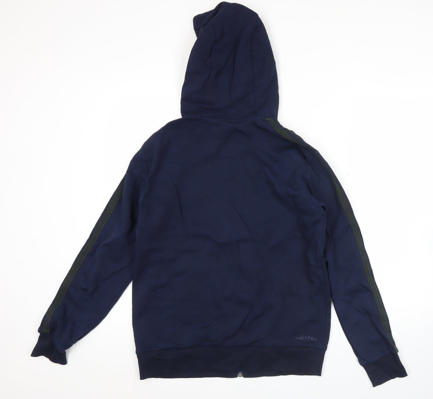 Skechers Men's Blue XS Full Zip Hoodie with Logo & Pockets