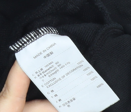 Nike Mens Black Oregon Hoodie Small Full Zip Embroidered Logo