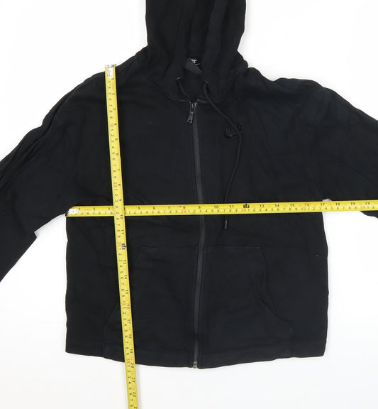 Nike Women’s Black Small Full Zip Hoodie Sweatshirt Cotton