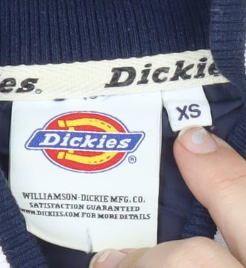 Dickies Men's XS Blue Varsity Sports Jacket College Style