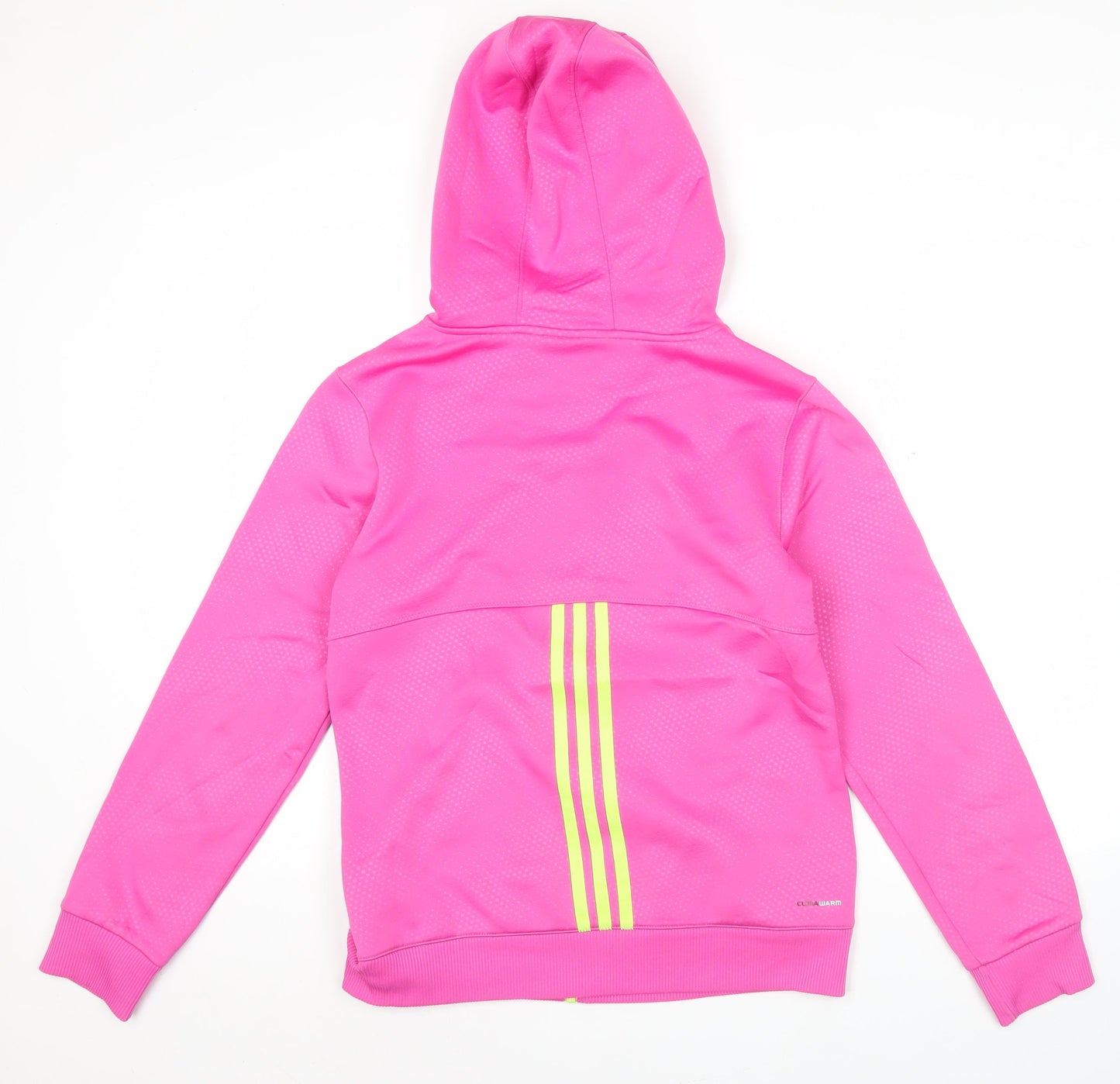 Adidas Womens Pink Zip Hoodie Size 14 Full Zip Sports Jacket