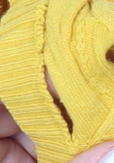 Tommy Hilfiger Womens Yellow Cotton Cardigan Jumper Size S