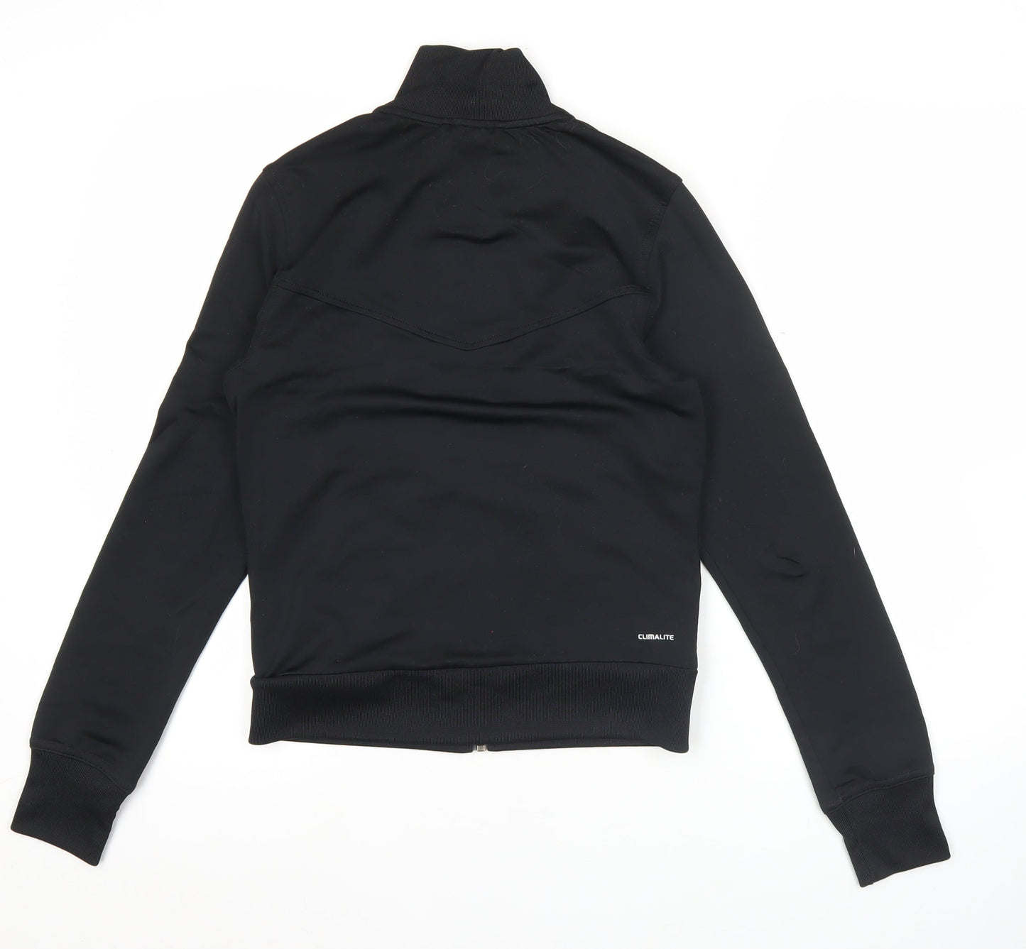 Adidas Womens Black Size 6 Track Jacket Climalite Full Zip