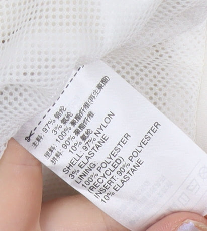 Adidas Womens Ivory Size 12 Full Zip Training Jacket