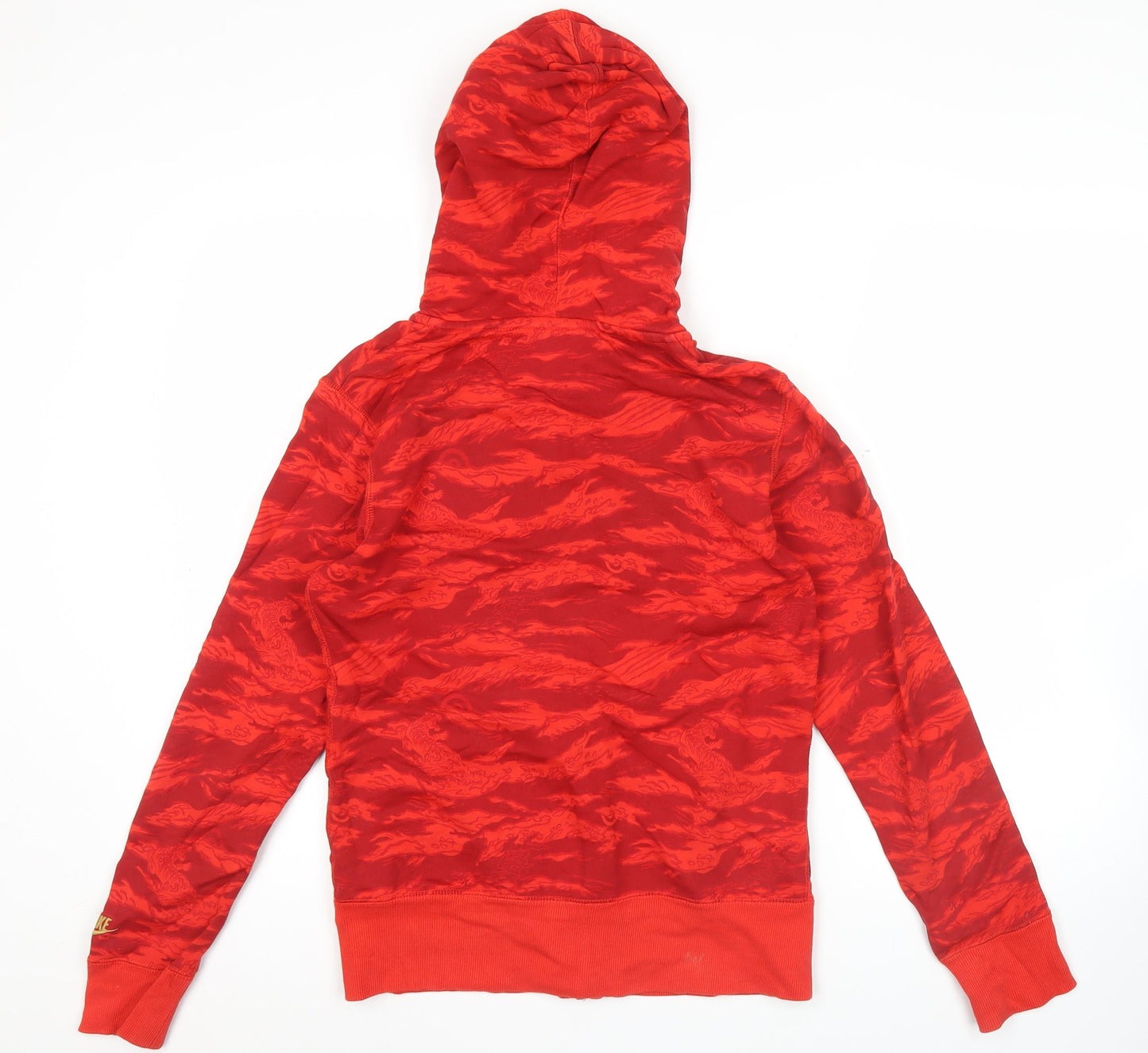 Nike Mens Red Full Zip Hoodie Size L Camouflage Sportswear