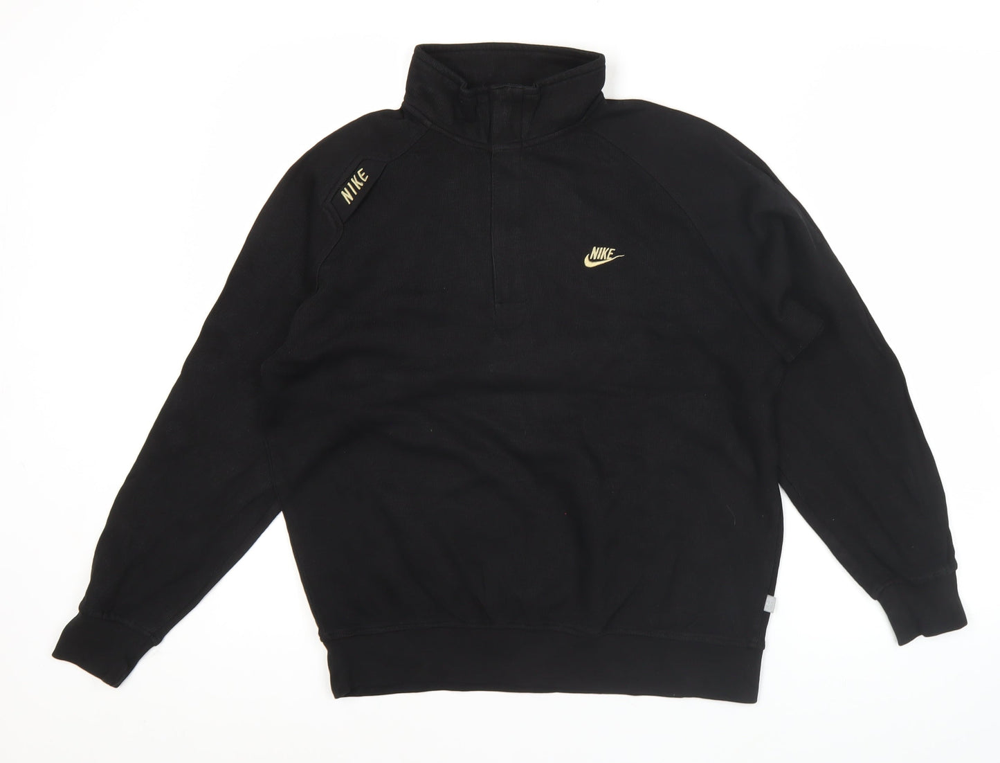 Nike Men’s Black L Sweatshirt 1/4 Zip High Neck Pullover