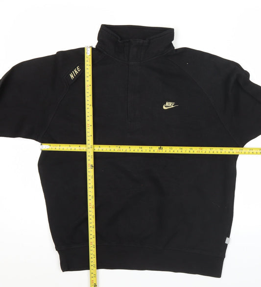 Nike Men’s Black L Sweatshirt 1/4 Zip High Neck Pullover