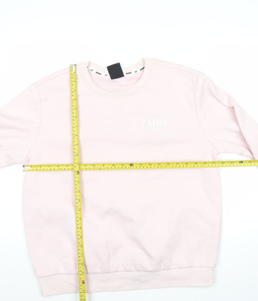 Womens UK 12 Regular Skechers Pink Pullover Sweatshirt