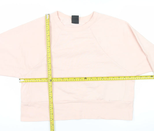 Nike Women’s Pink Dri-FIT Sweatshirt M Polyester Cotton Blend