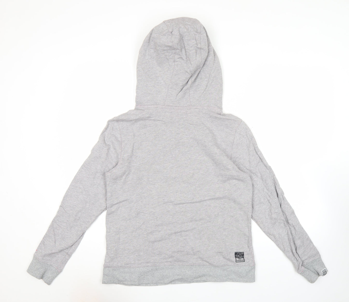 New Balance Womens Grey Hoodie L Boston Graphic Pullover