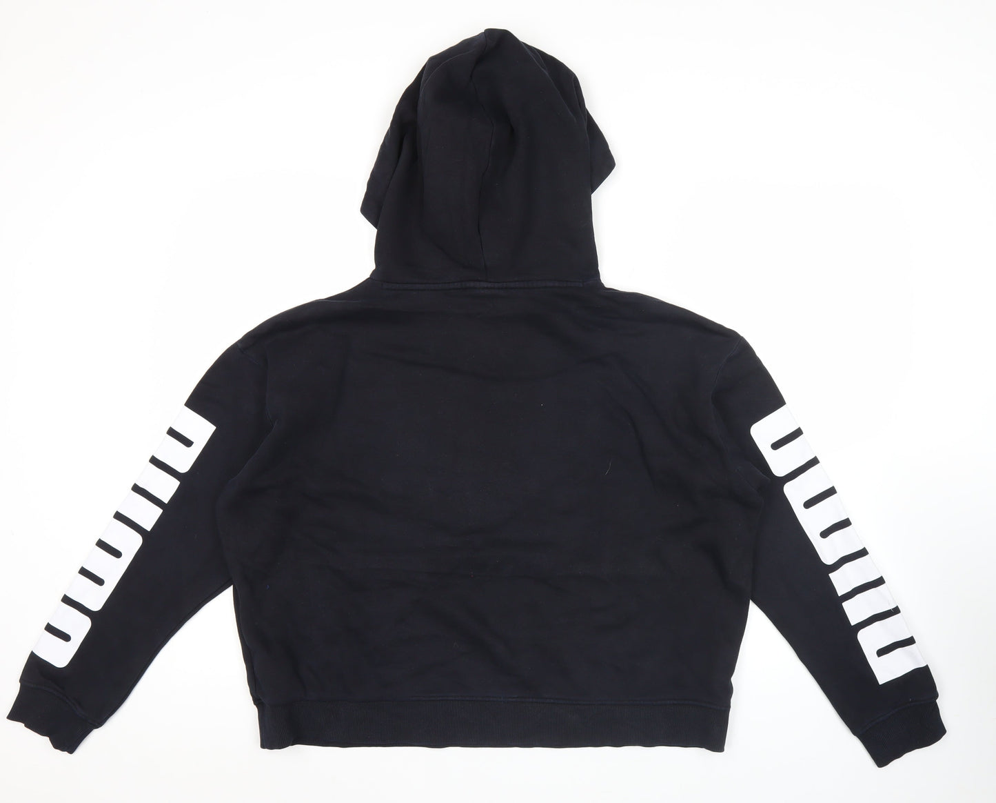 Puma Men’s Black L Pullover Hoodie Sports Logo Long Sleeve