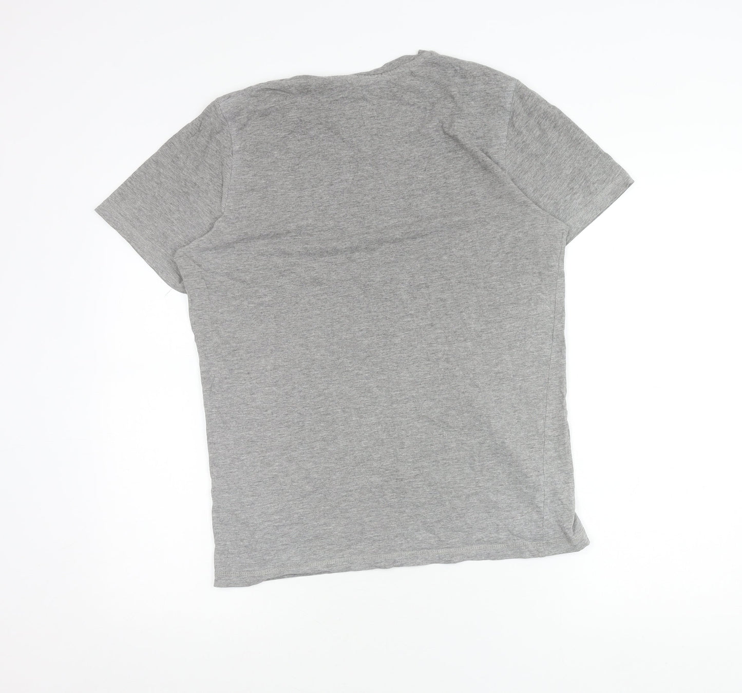 Jack & Jones Mens Grey Small Short Sleeve Crew Neck T-Shirt