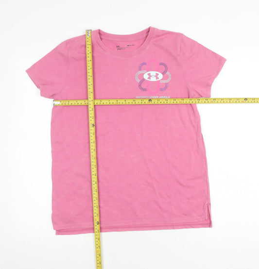 Under Armour Women’s Pink T-Shirt Small Short Sleeve Sports Top
