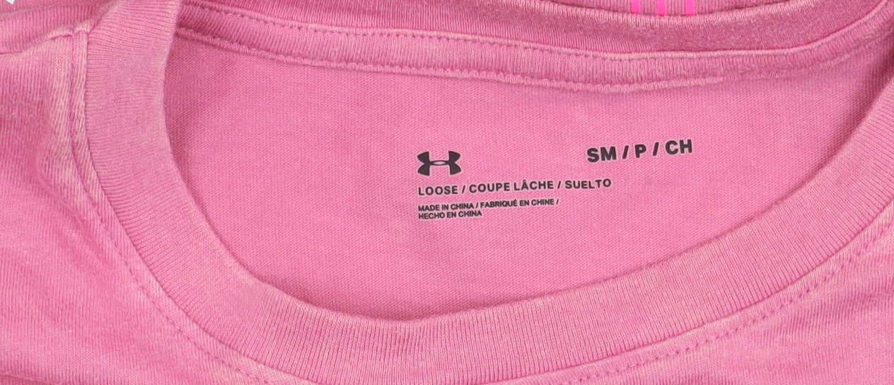 Under Armour Women’s Pink T-Shirt Small Short Sleeve Sports Top