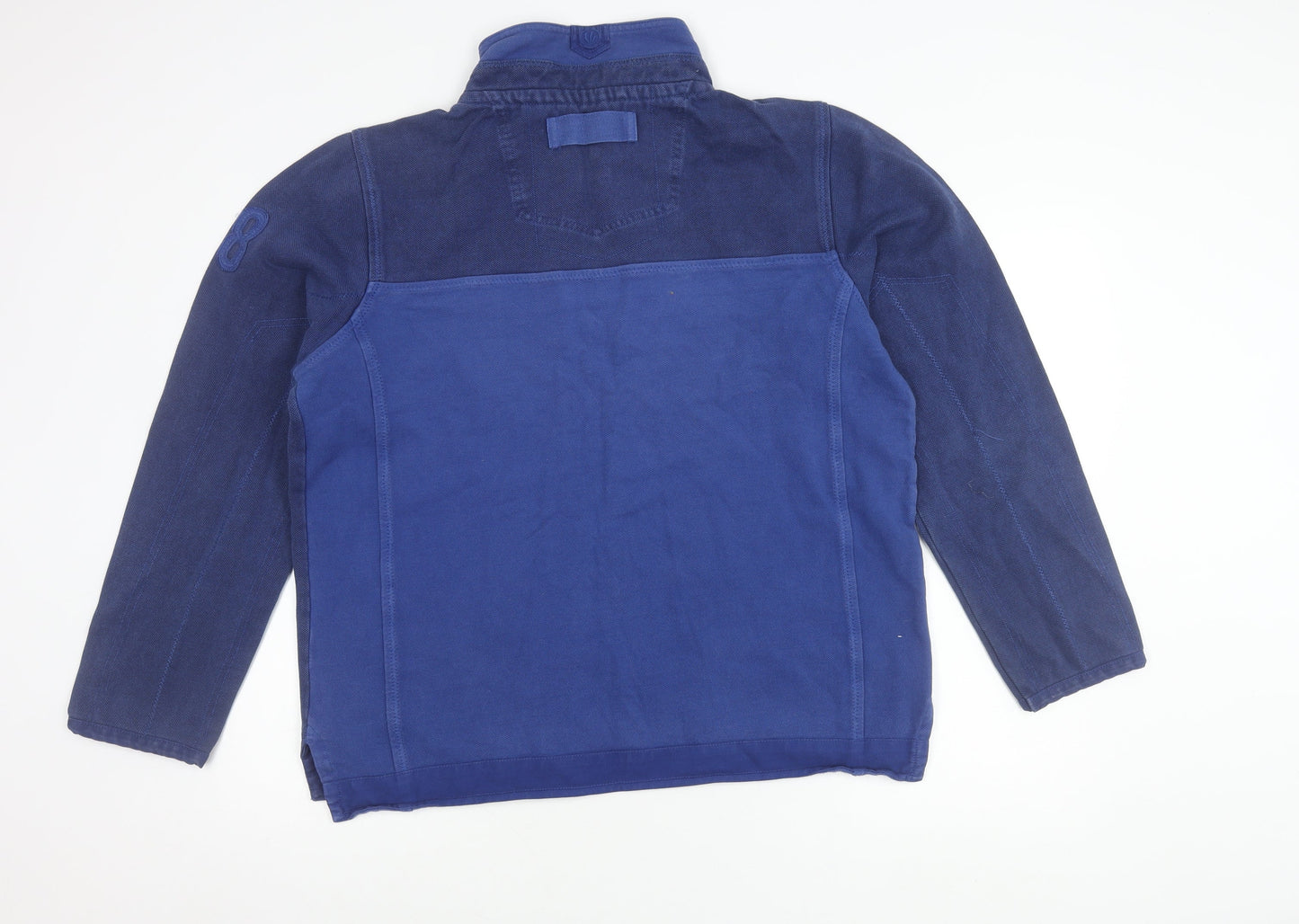 FatFace Men's Blue M Quarter Zip Sweatshirt Long Sleeve Cotton