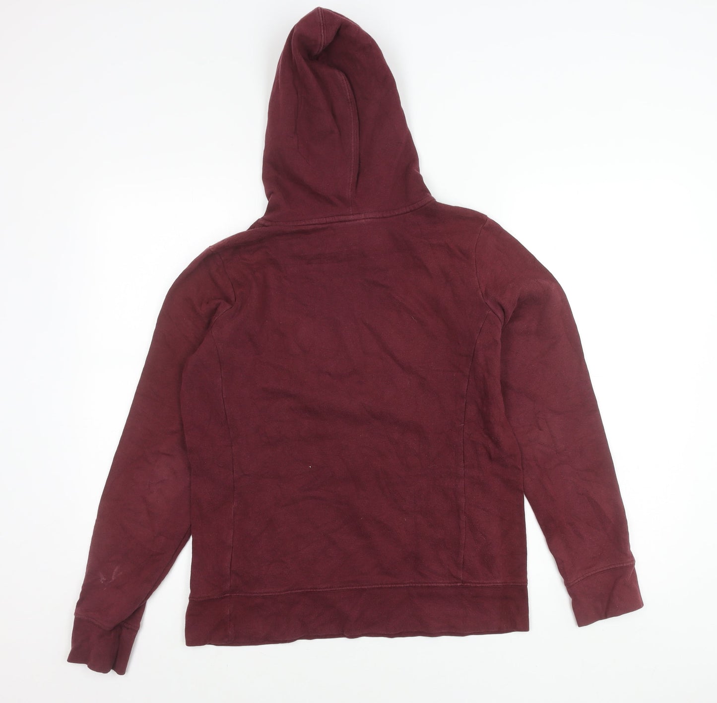 The North Face Womens Red Pullover Hoodie M Graphic Logo Outdoor