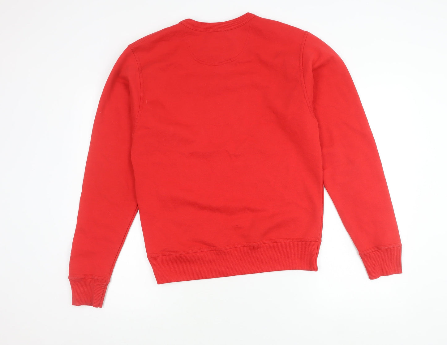 Champion Women Red Small Pullover Sweatshirt Crew Neck Logo