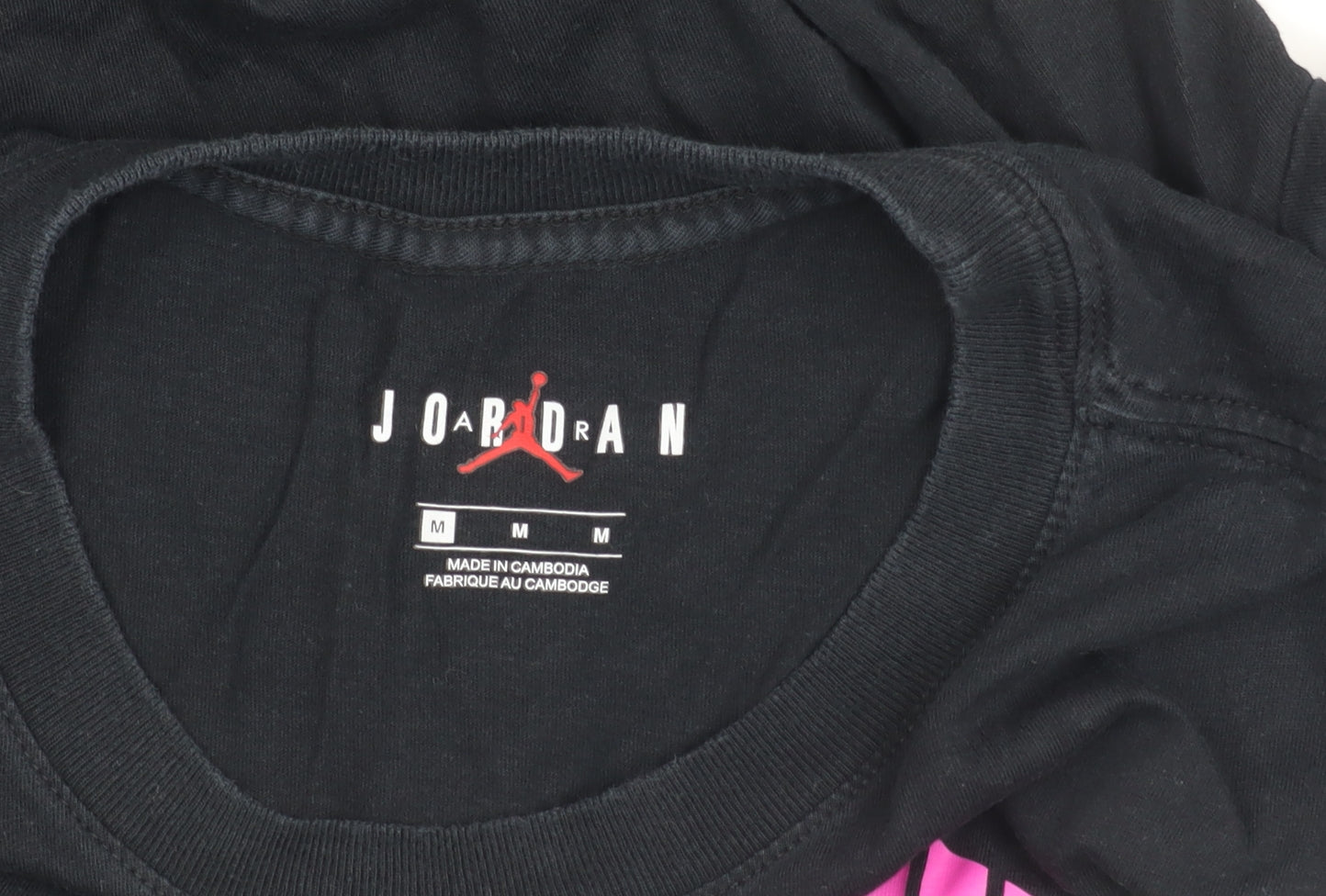 Mens UK Size M Jordan Black Cotton T-Shirt