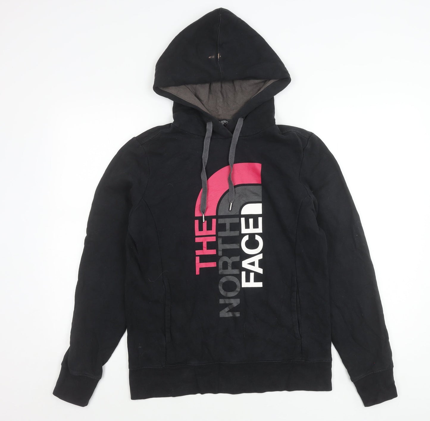 The North Face Womens Black M Hoodie Pullover Logo Graphic Sweatshirt