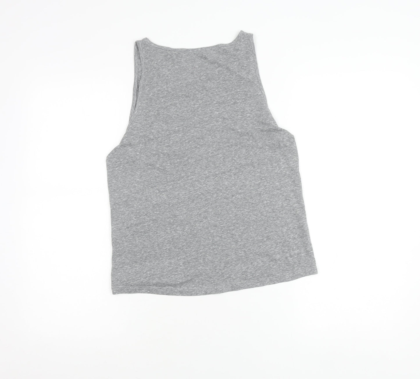 O'Neill Womens Grey Tank Top Size 14 Crew Neck Jersey Cotton Blend