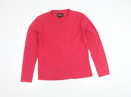 Peter Storm Womens Pink Size 12 Pullover Fleece Sweatshirt Long Sleeve