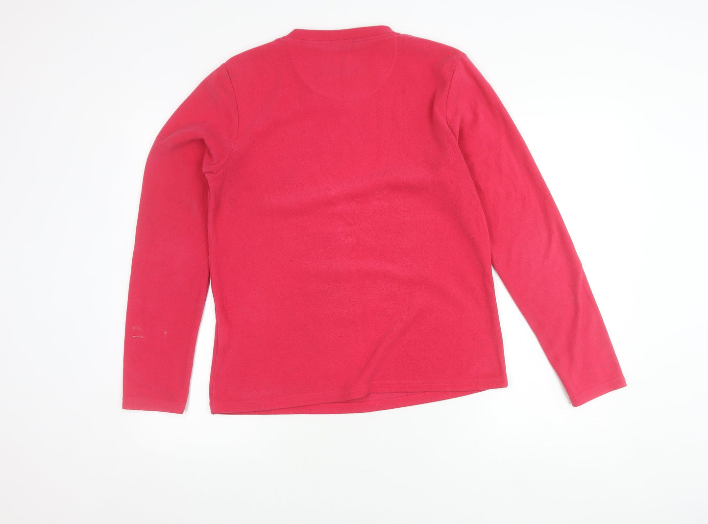 Peter Storm Womens Pink Size 12 Pullover Fleece Sweatshirt Long Sleeve