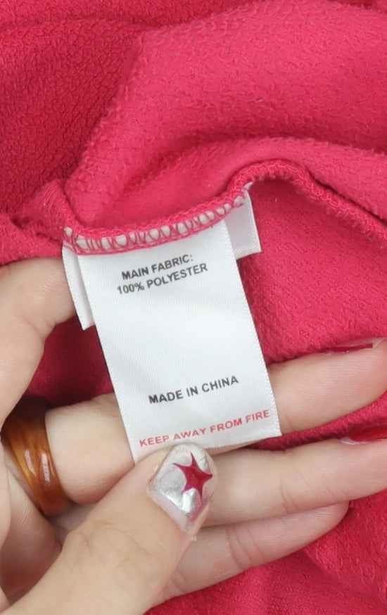 Peter Storm Womens Pink Size 12 Pullover Fleece Sweatshirt Long Sleeve