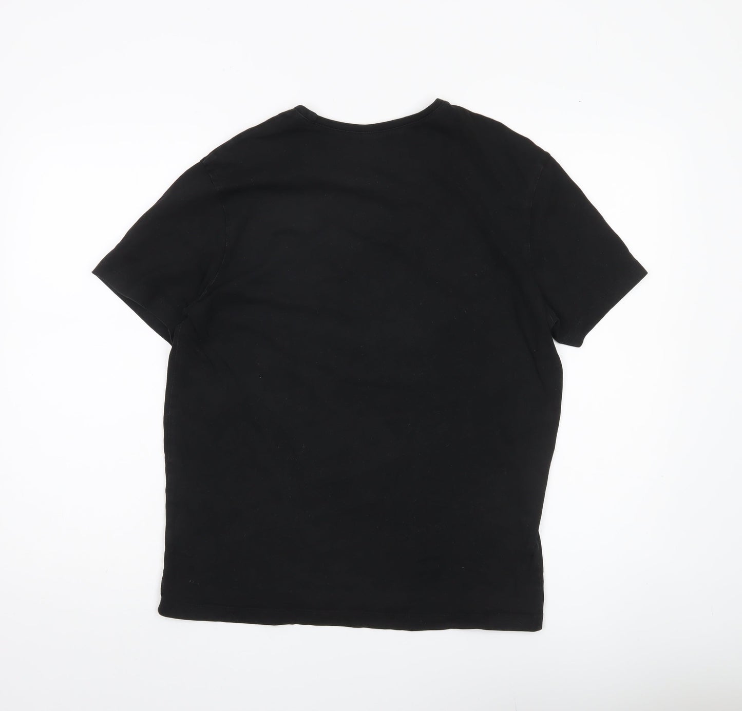 Hugo Boss Men's Black M Regular Fit Crew Neck Cotton T-Shirt