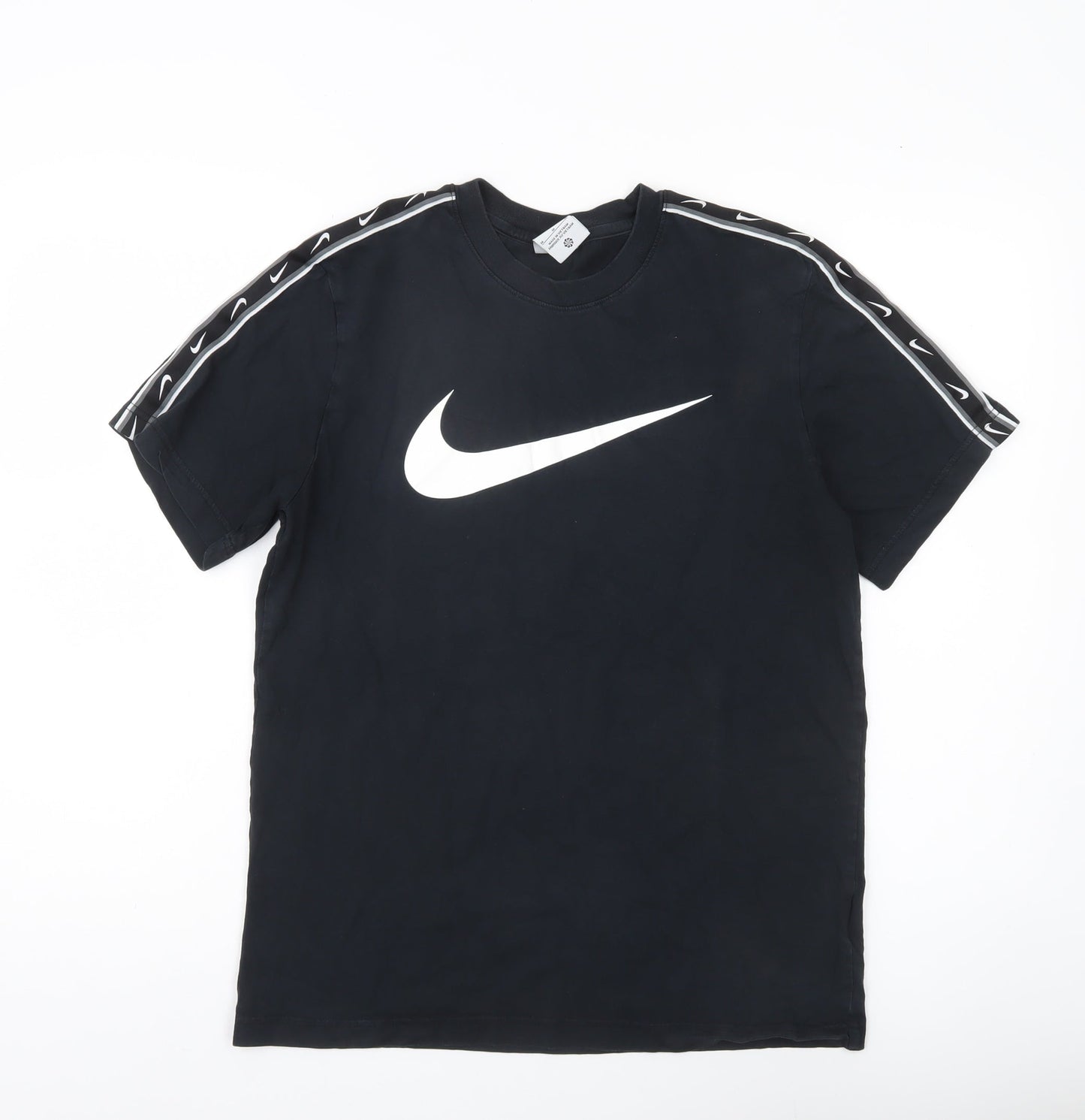Nike Men's Black M Sports Logo Crew Neck Short Sleeve T-Shirt