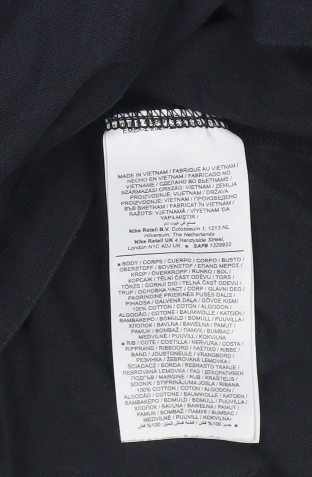 Nike Men's Black M Sports Logo Crew Neck Short Sleeve T-Shirt