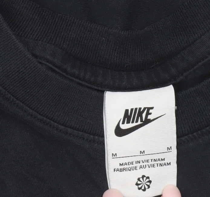 Nike Men's Black M Sports Logo Crew Neck Short Sleeve T-Shirt