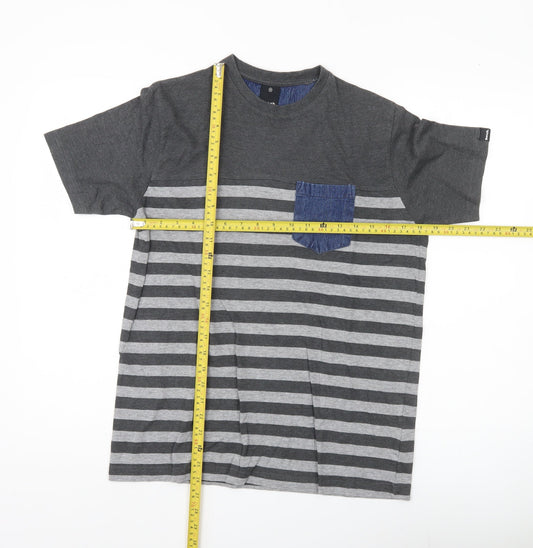Bench Men's Striped T-shirt Size M