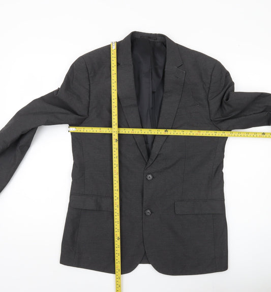 ASOS Men’s Grey Slim Fit Blazer Jacket Size 40 Chest