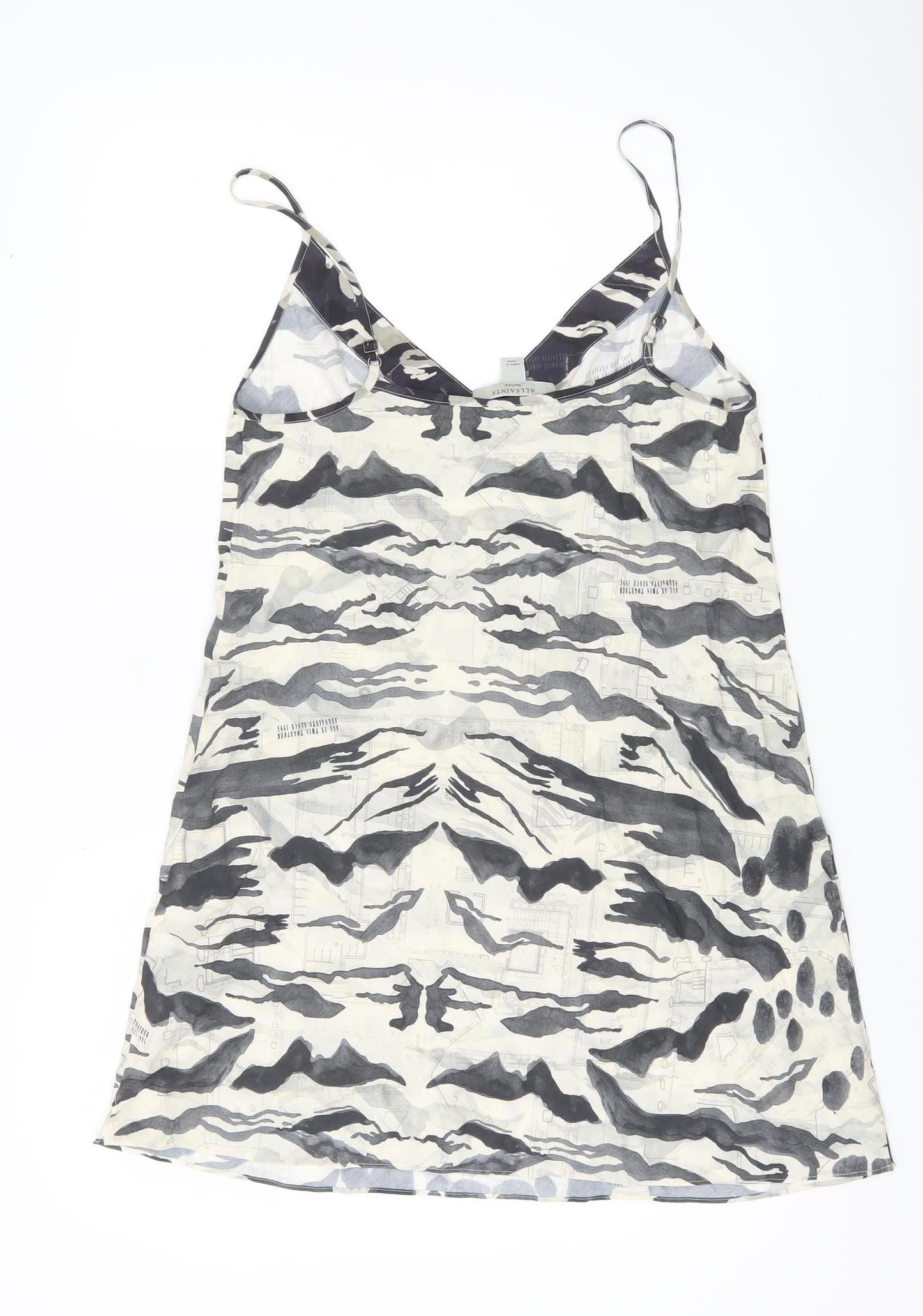 AllSaints Women’s Multicoloured Animal Print Slip Dress S