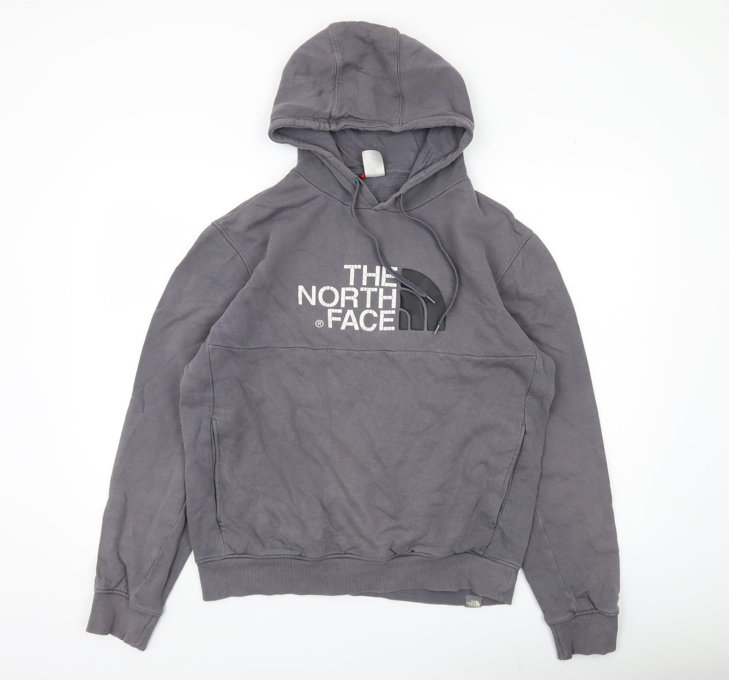 The North Face Men’s Grey Pullover Hoodie Size M Logo Outdoor Sweatshirt