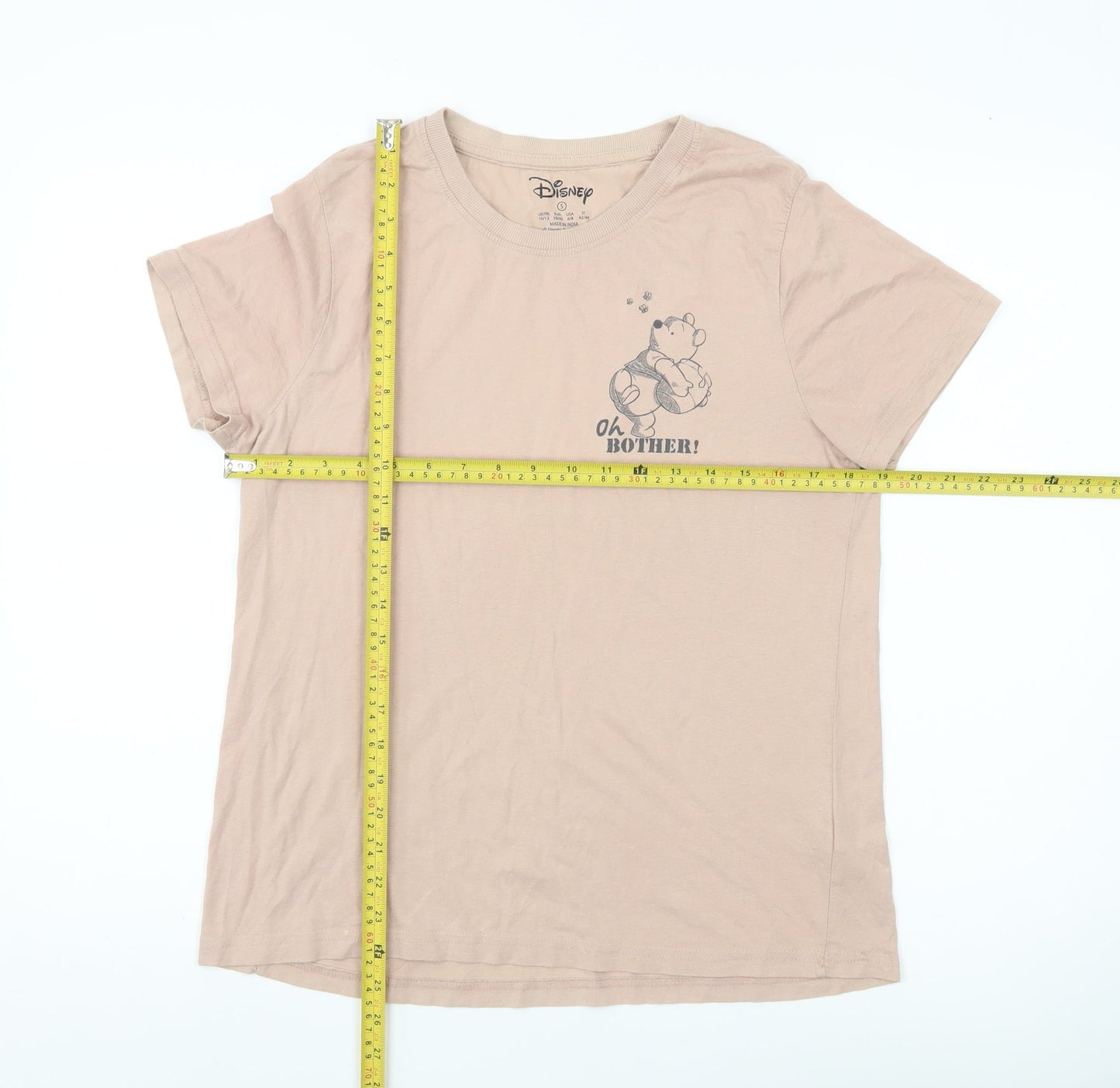 Disney Women’s Beige Winnie the Pooh Cartoon T-Shirt UK 10