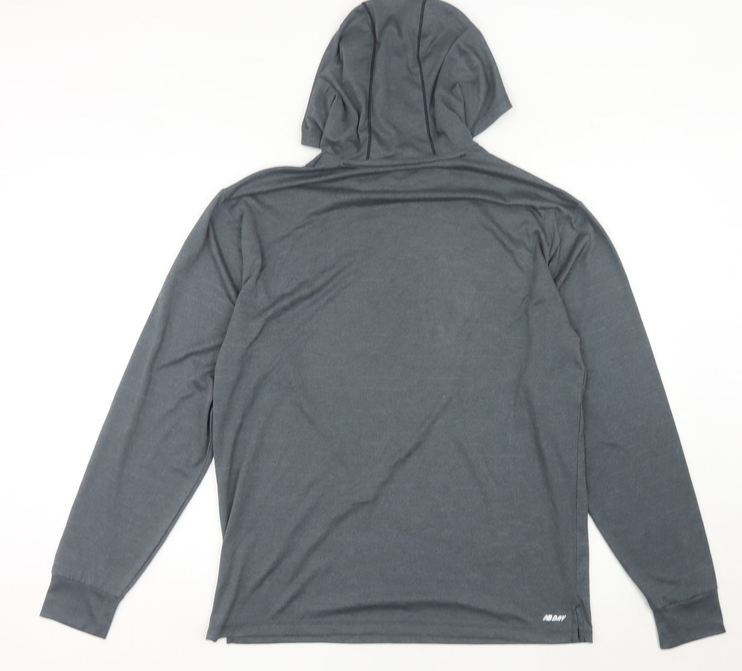 New Balance Men's Grey Pullover Hoodie S Sports Lightweight