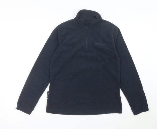Mountain Warehouse Women’s Navy Blue Fleece Sweatshirt UK 12 1/2 Zip Pullover