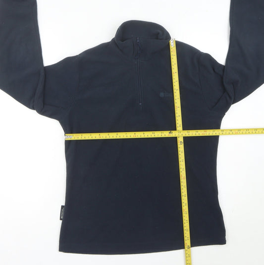 Mountain Warehouse Women’s Navy Blue Fleece Sweatshirt UK 12 1/2 Zip Pullover