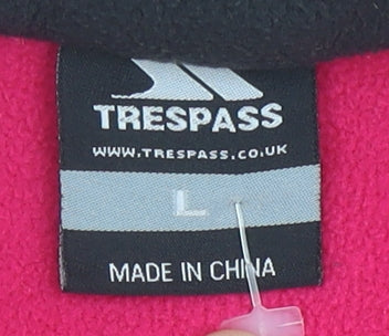 Trespass Womens Black Fleece Waistcoat Bodywarmer Size L Outdoor
