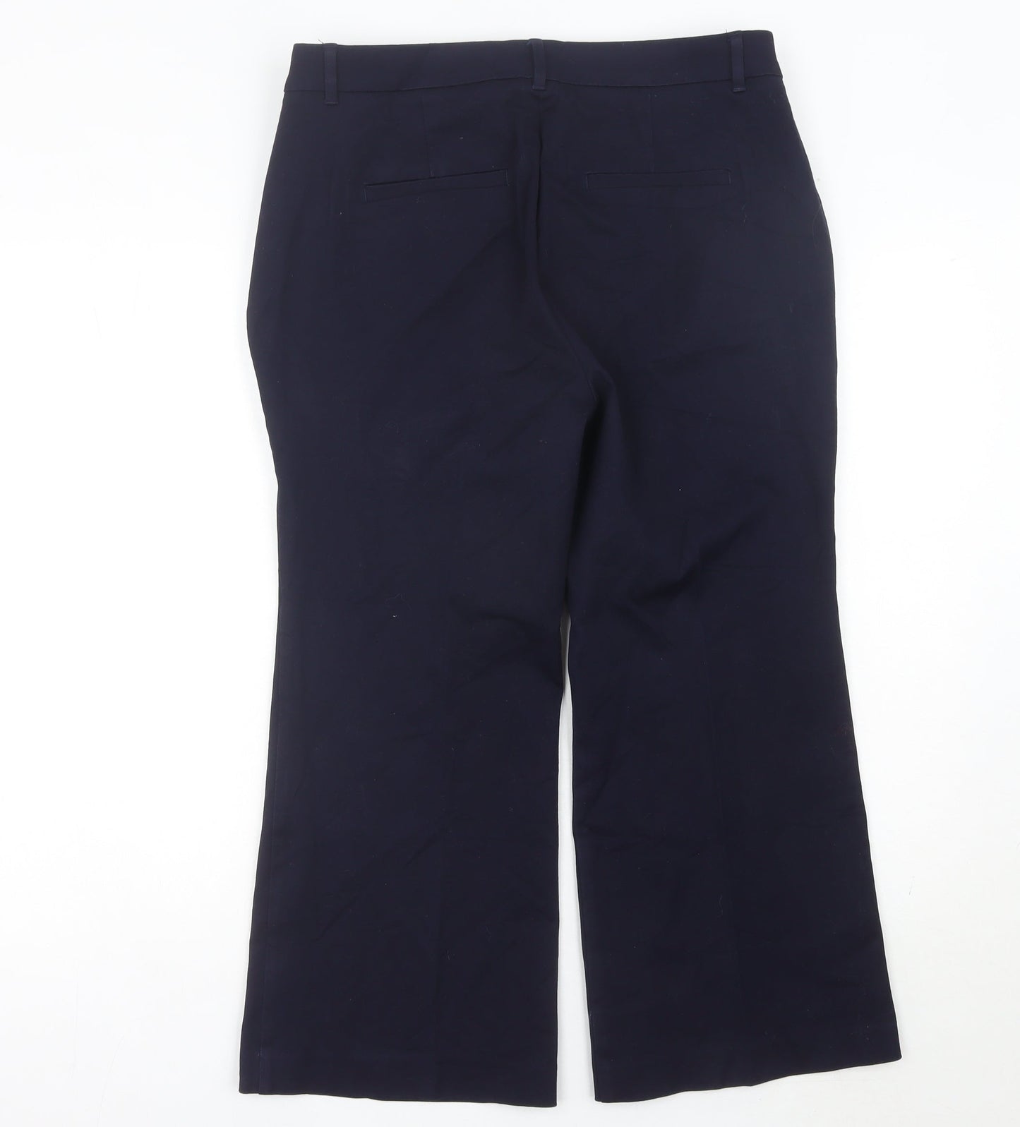Boden Womens Blue Size 14 Petite Chino Straight Leg Work Trousers