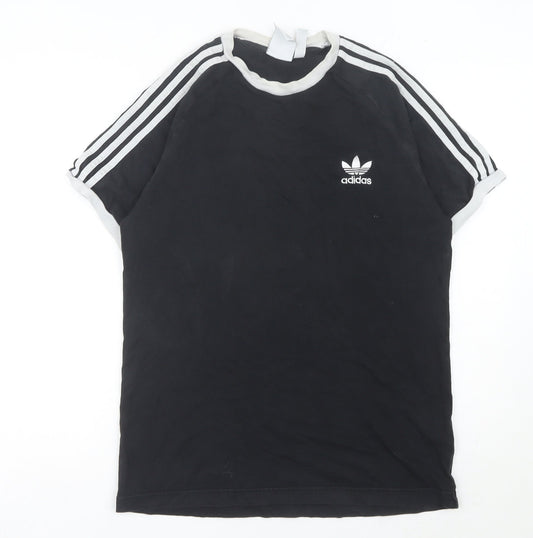 Additional front view of Adidas men’s black medium regular fit sports t-shirt