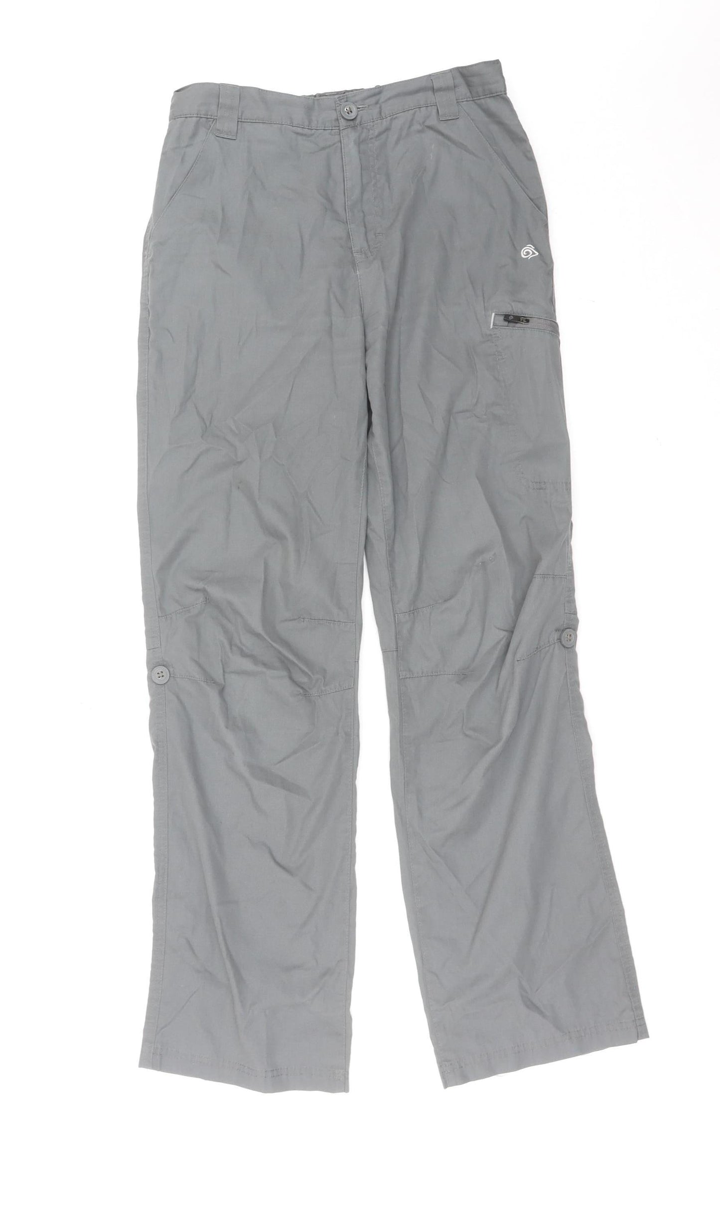 Craghoppers Boys Grey 13 Years Hiking Trousers Lightweight Outdoor Pants