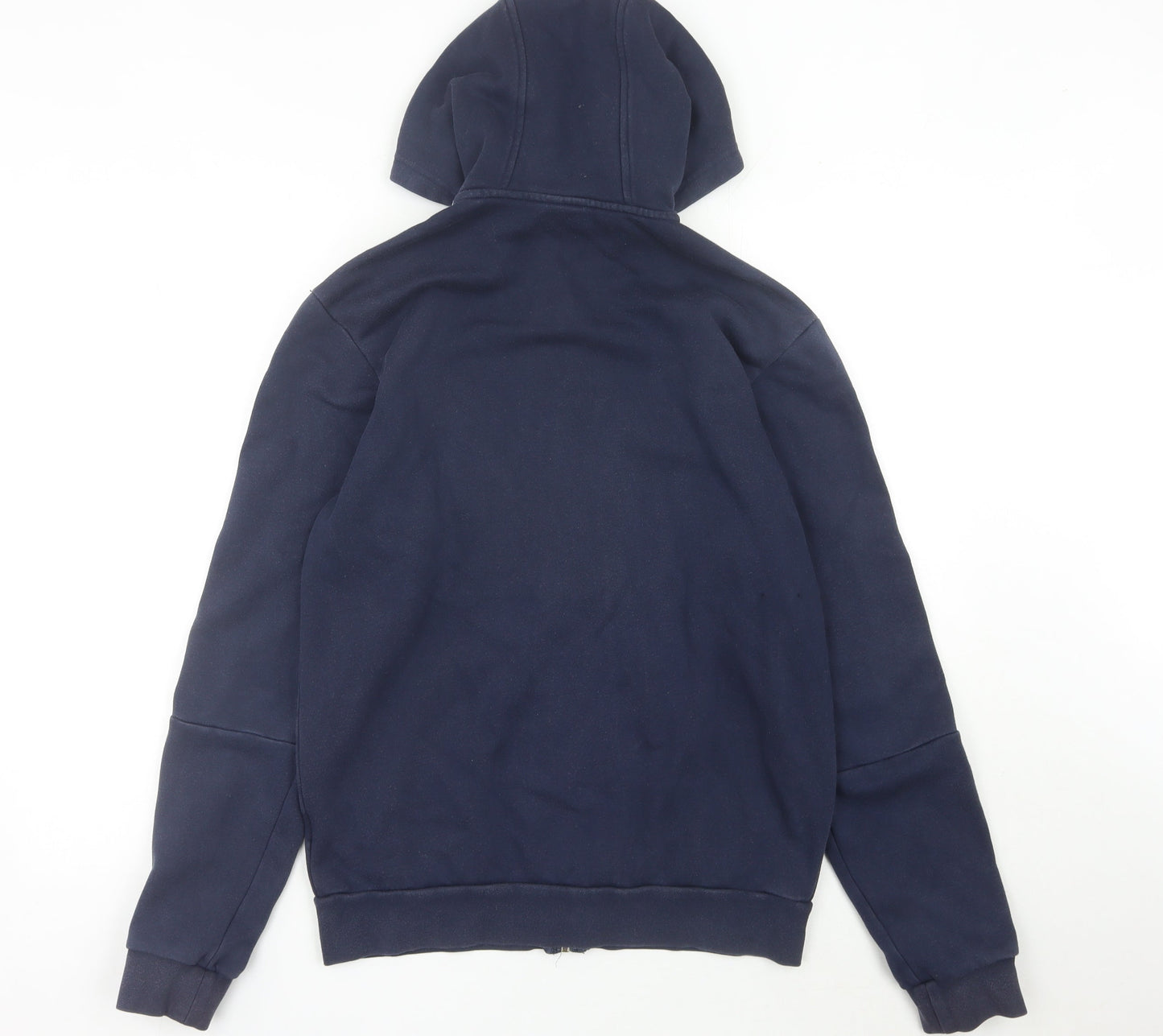 Adidas Men’s Blue Full Zip Hoodie Size M Sports Fleece Logo