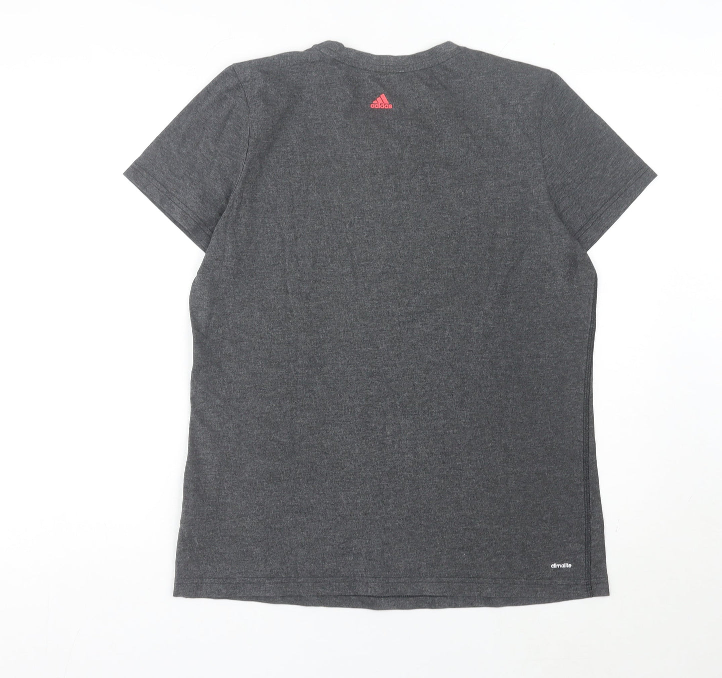 Adidas Women’s Grey XL Logo T-Shirt Short Sleeve Casual Top