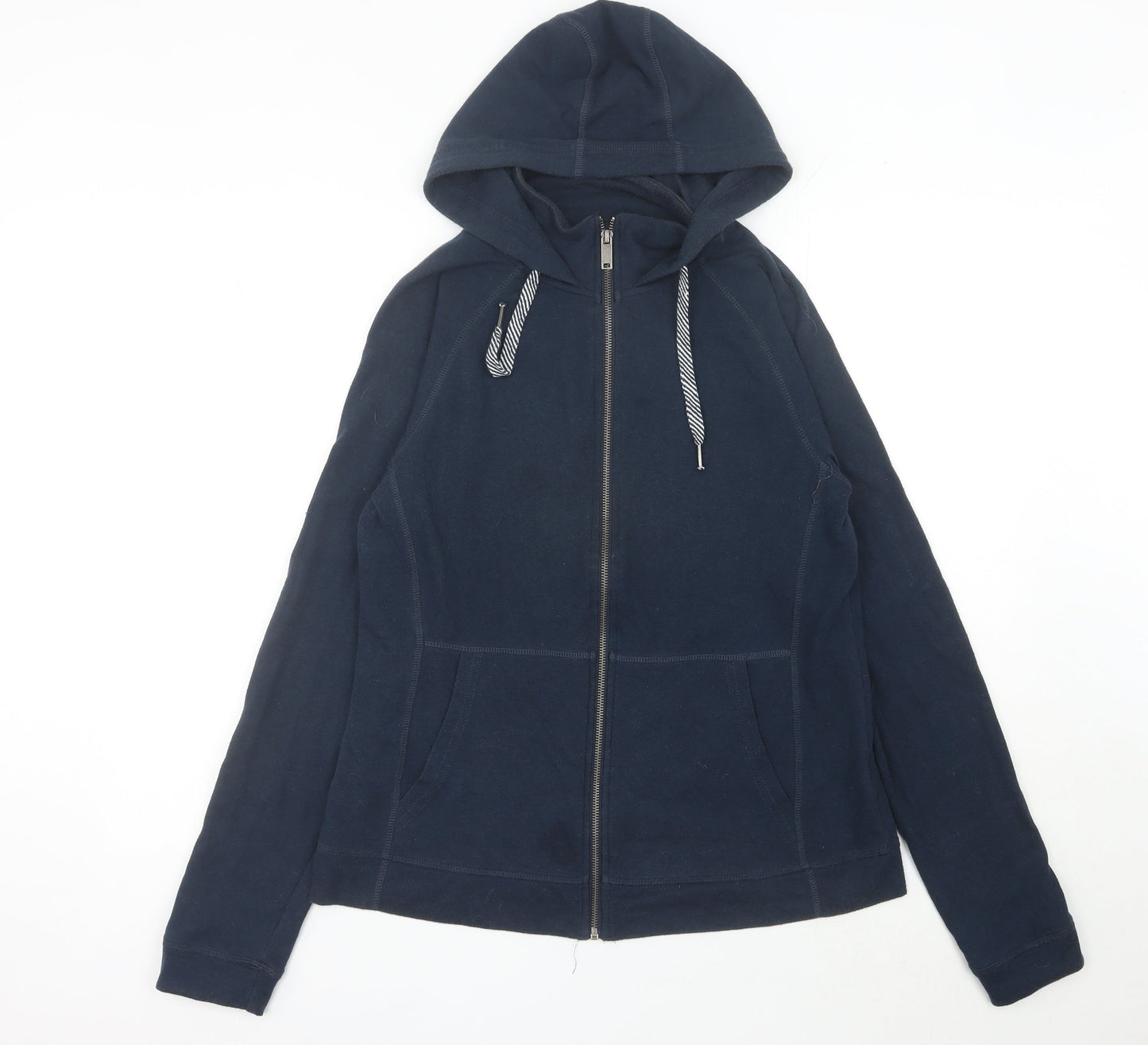 Mountain Warehouse Unisex Blue Full Zip Hoodie L Cotton Blend