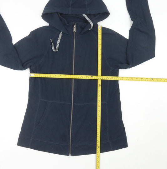 Mountain Warehouse Unisex Blue Full Zip Hoodie L Cotton Blend