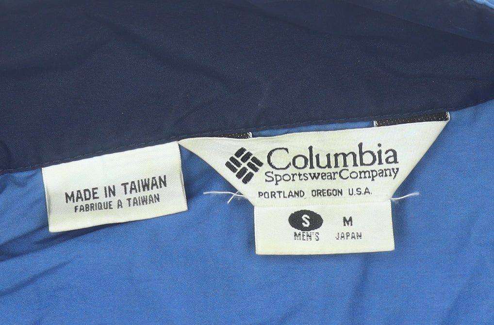Columbia Men’s Blue Small Windbreaker Jacket Outdoor Hiking