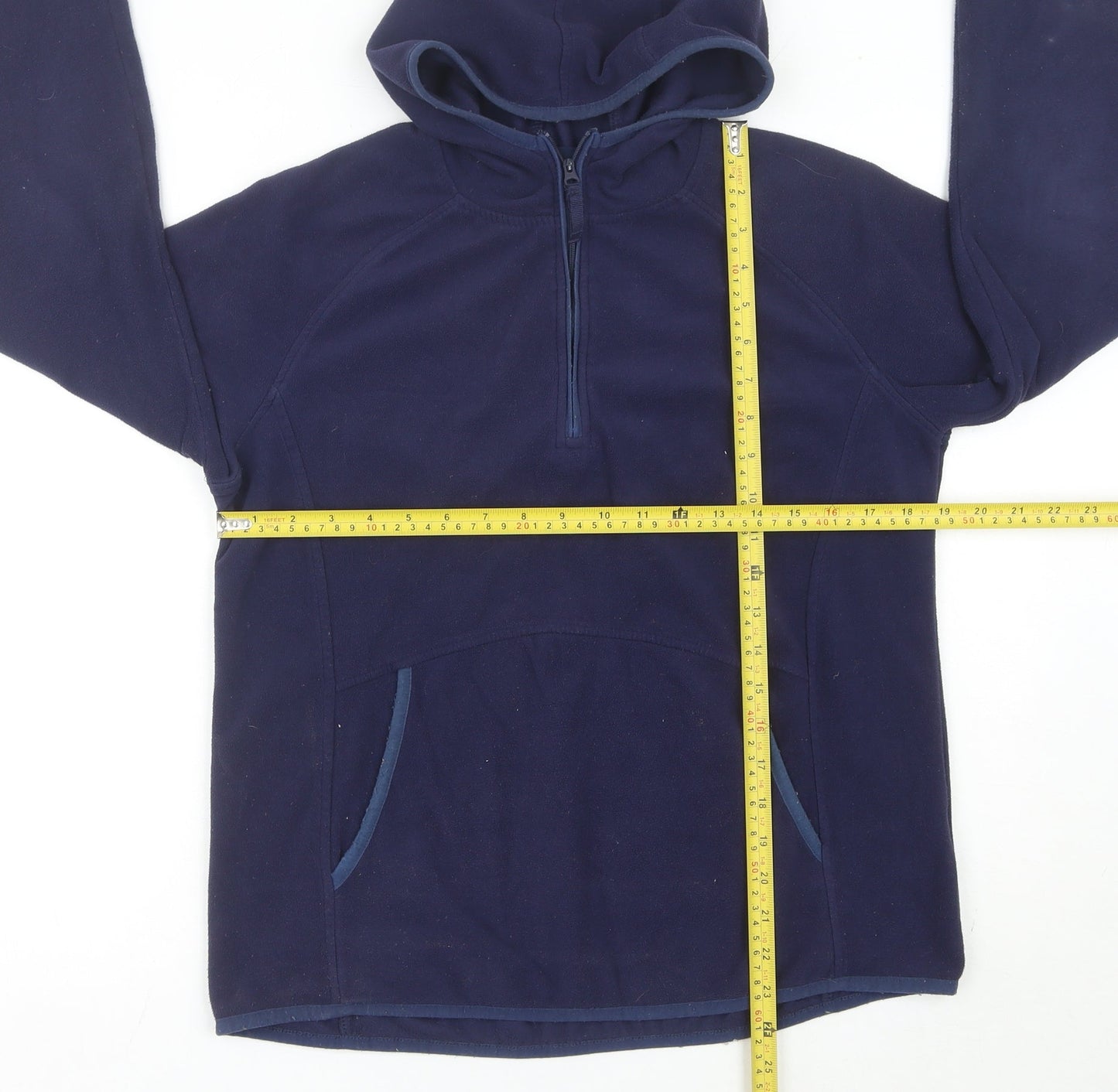 Mountain Warehouse Womens Blue Fleece Hoodie Pullover UK 12