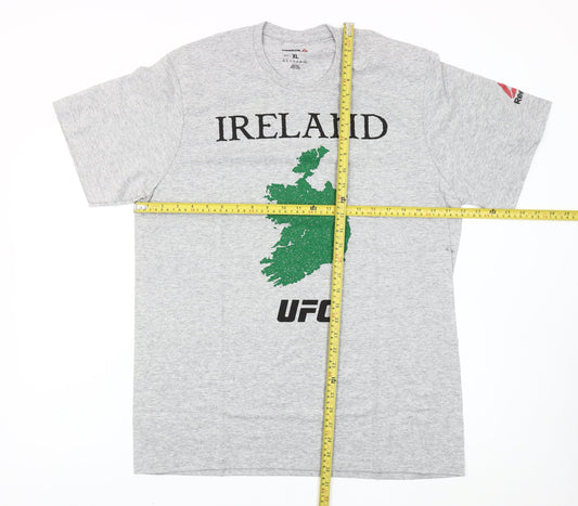 Reebok Men’s Grey XL UFC Ireland Graphic T-Shirt